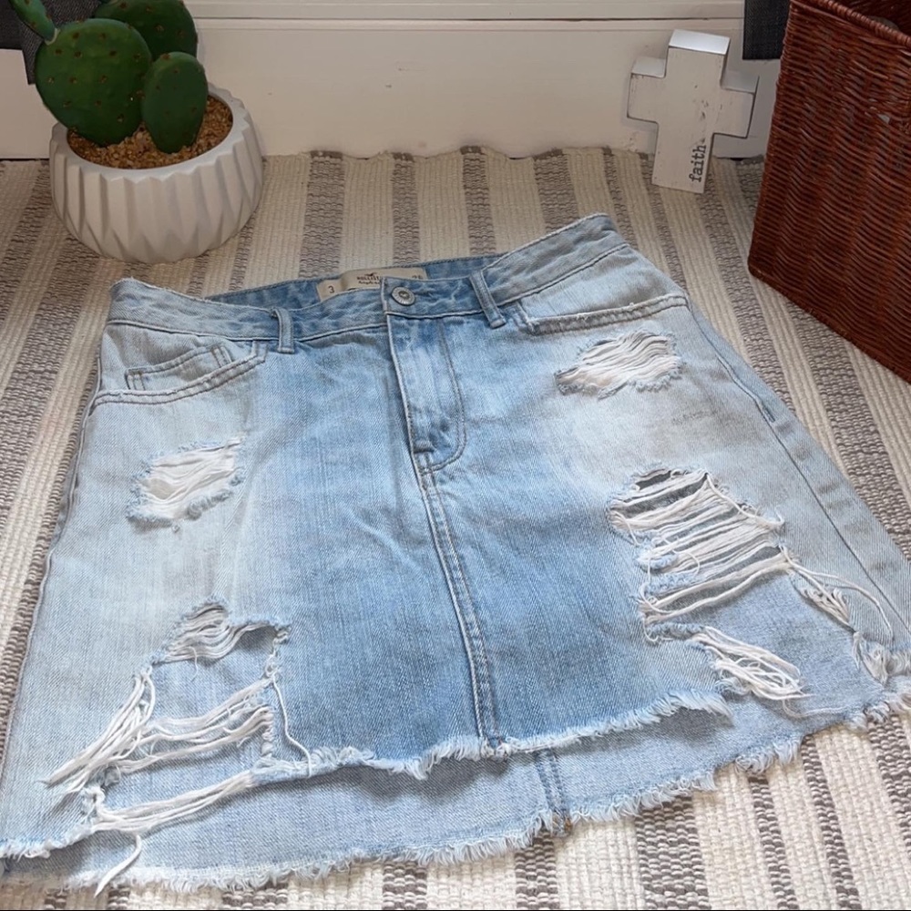 Hollister denim skirt